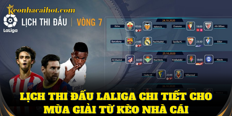 Cách xem lịch thi đấu LaLiga trên trang web