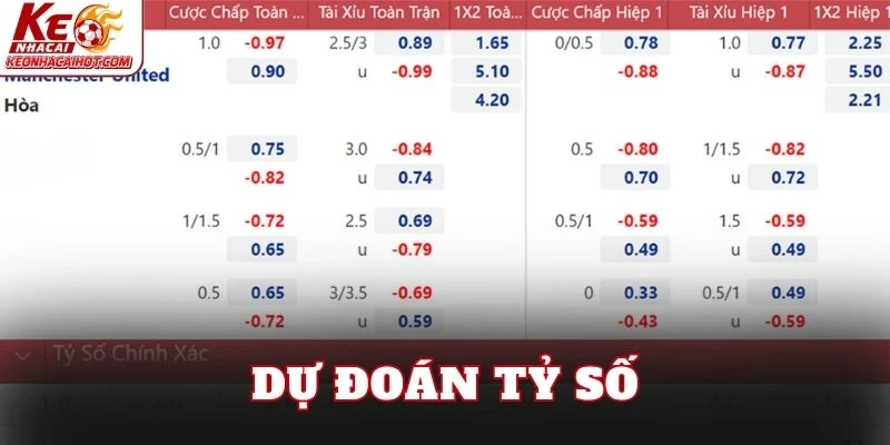 Dự đoán tỷ số